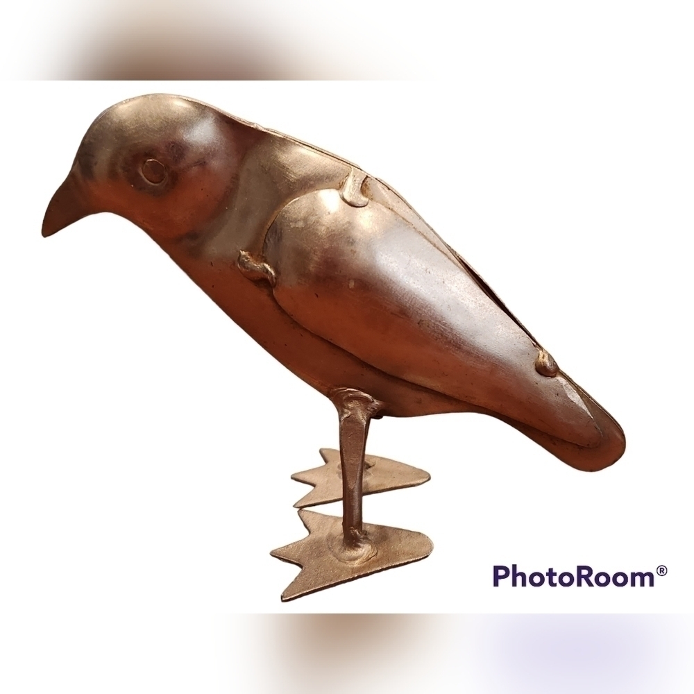 METAL bird sparrow sculpture